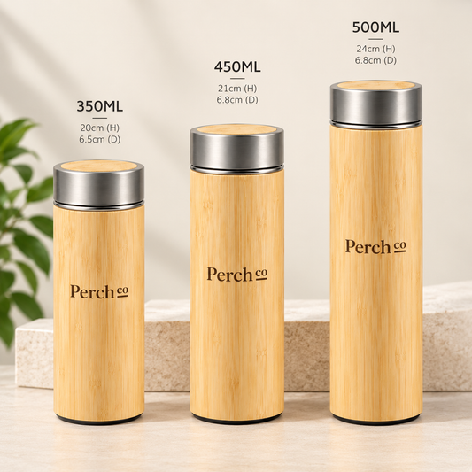 Bamboo Lid Vacuum Flask