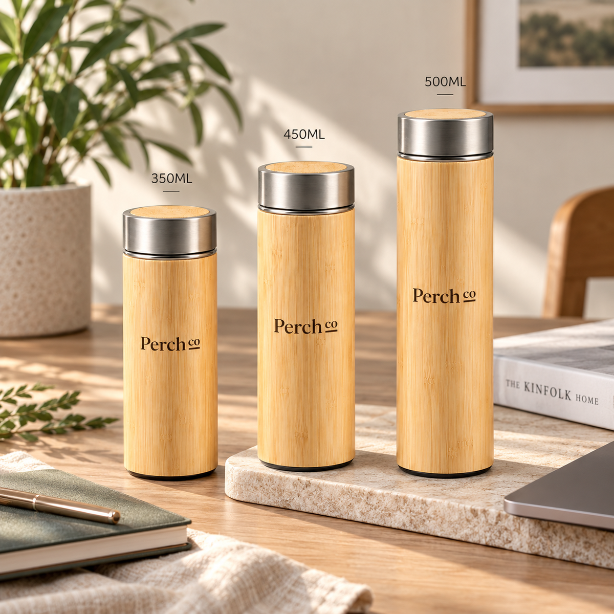 Bamboo Lid Vacuum Flask