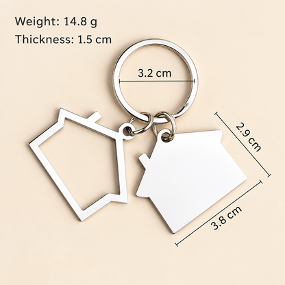House Shaped Keyring