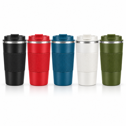 Ribbed Grip Reusable Coffee Cup