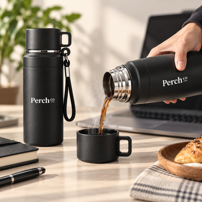 Travel Flask with Cup Lid