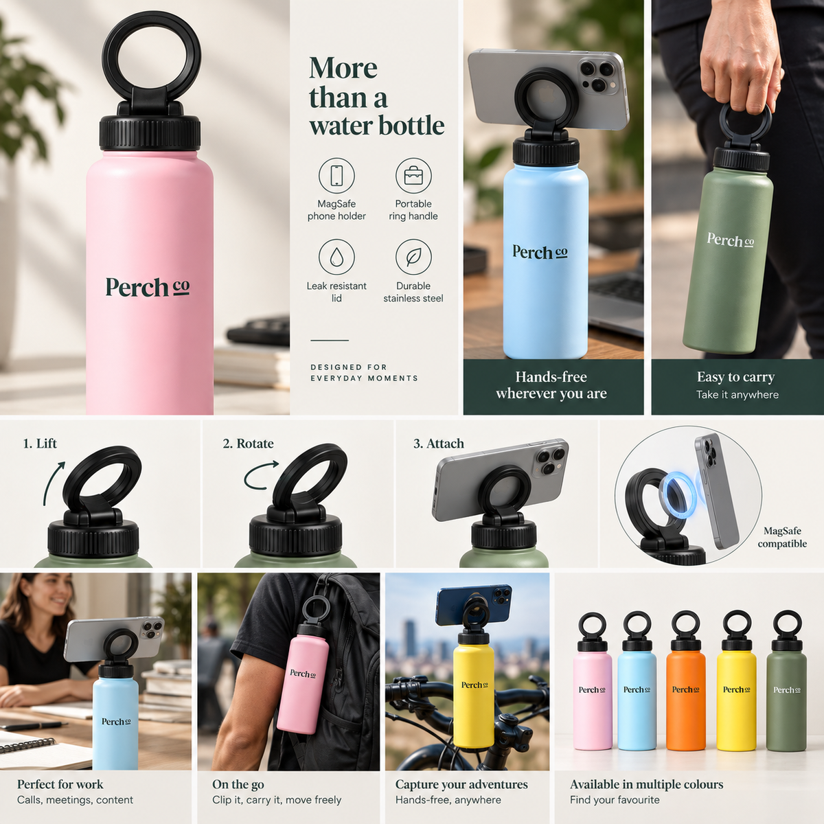 950ml Wide-Mouth Bottle with Carry Ring