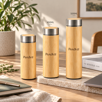 Bamboo Lid Vacuum Flask