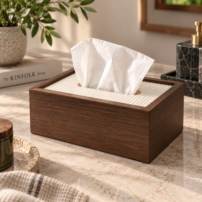 Timber Tissue Box Cover