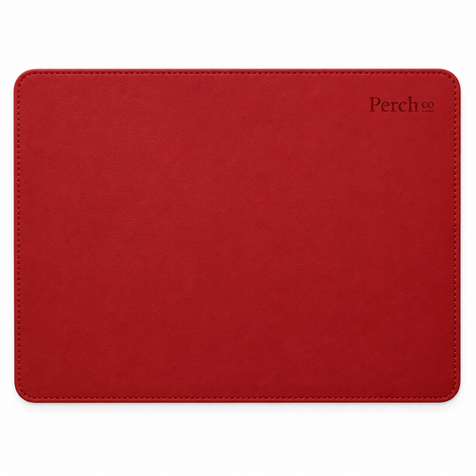 Compact PU Leather Mouse Pad