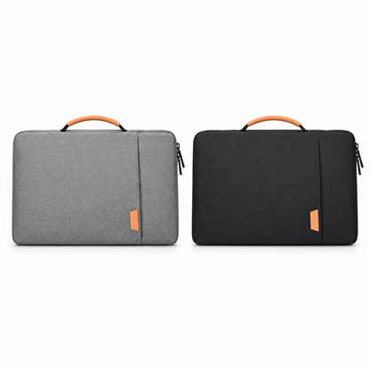 Padded laptop sleeve in grey and black
